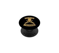 Grafica con teschio Bad To The Trombone Pun PopSockets PopGrip Adesivo
