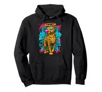 Grafica Cool Leopardo Bubble Gum Jungle Big Cats Felpa con Cappuccio