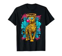 Grafica Cool Leopardo Bubble Gum Jungle Big Cats Maglietta