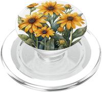 Grafica Cottagecore Susan Flower dagli occhi neri PopSockets PopGrip per MagSafe