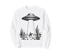 Grafica Cowboy UFO Alien Western Felpa