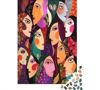 Grafica creativa della personalità poliedrica delle donne Puzzle 1000Pcs Decorazione Per La Casa. Rilassamento E Intelligence Per Adulti E Bambini Da 14 Anni 70x50cm/1000pcs