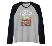Grafica da bibliotecaria per la Biblioteca Divertente Maglia con Maniche Raglan