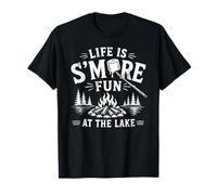Grafica da Campeggio Life Is S'More Fun At The Lake Campfire Maglietta