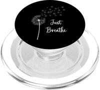 Grafica Dandelion Just Breathe Wildflower Esprimi un desiderio PopSockets PopGrip per MagSafe
