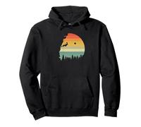 Grafica d'avventura retrò per Donne di Arrampicata Felpa con Cappuccio