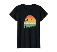 Grafica d'avventura retrò per Donne di Arrampicata Maglietta