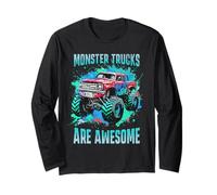 Grafica dei Monster Trucks sono fantastici per ragazzi e uomini Maglia a Manica