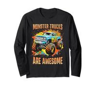 Grafica dei Monster Trucks sono fantastici per ragazzi e uomini Maglia a Manica