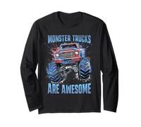 Grafica dei Monster Trucks sono fantastici per ragazzi e uomini Maglia a Manica