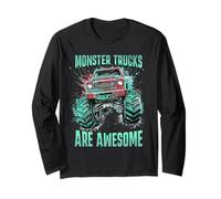 Grafica dei Monster Trucks sono fantastici per ragazzi e uomini Maglia a Manica