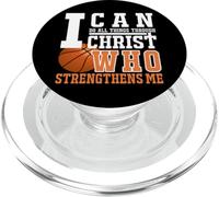 Grafica del basket - Può fare tutte le cose attraverso Cristo PopSockets PopGrip per MagSafe