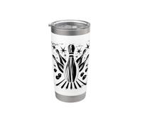 Grafica del bowling Bicchiere termico in acciaio inox doppia parete