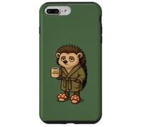 Grafica del caffè mattutino con riccio addormentato Custodia per iPhone 7 Plus/8 Plus