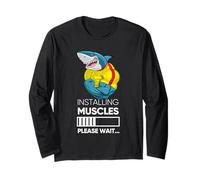Grafica del Costume da Allenamento Wild Shark Loading Muscle in Palestra Maglia a Manica