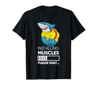 Grafica del costume da allenamento Wild Shark Loading Muscle in palestra Maglietta