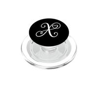 grafica del cuore del monogramma del nome della lettera PopSockets PopGrip per MagSafe