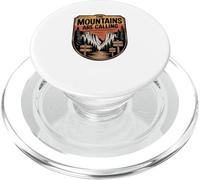 Grafica del distintivo Wilderness, The Mountains Are Calling PopSockets PopGrip per MagSafe