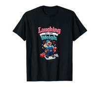 Grafica del Gioco di Parole Laughing all The Weigh Plumber Maglietta