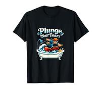 Grafica del Gioco di Parole Plunge Your Fears Plumber Pipe Maglietta
