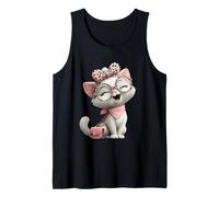 Grafica del Personaggio felino di Fluffy Kitten Baby Cat Kawaii Canotta