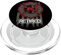 Grafica del primo soccorritore leggenda vigile del fuoco in pensione PopSockets PopGrip per MagSafe