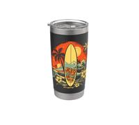 Grafica del surf Bicchiere termico in acciaio inox doppia parete