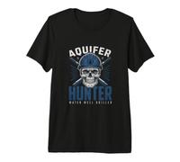 Grafica del Teschio della perforatrice per Pozzi d'Acqua Aquifer Hunter Maglietta Premium
