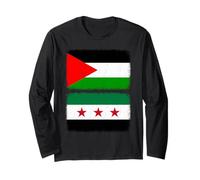 Grafica della Bandiera della Palestina e della Siria per Uomini, Donne e Bambini Maglia a Manica