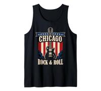 Grafica della Città della Musica Rock And Roll di Chicago Canotta
