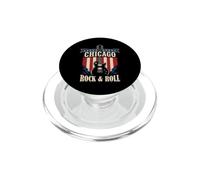 Grafica della città della musica rock and roll di Chicago PopSockets PopGrip per MagSafe