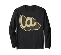 Grafica della Città Vintage retrò di Los Angeles, California, LA Maglia a Manica