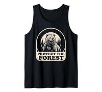 Grafica della Natura dell'orso Grizzly retrò della Foresta Canotta