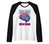Grafica della psicologia delle neuroscienze cerebrali di Neuro Squad Maglia con Maniche Raglan