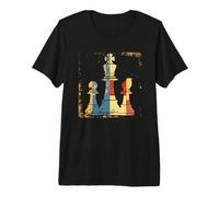 Grafica della Regina e del re degli Scacchi Maglietta Premium