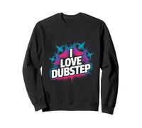 Grafica dell'altoparlante I Love Dubstep Bold Felpa
