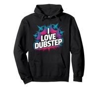 Grafica dell'altoparlante I Love Dubstep Bold Felpa con Cappuccio