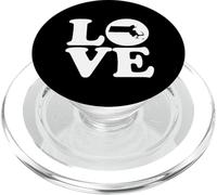 Grafica dell'amore della mappa del Massachusetts PopSockets PopGrip per MagSafe