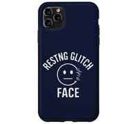 Grafica delle emozioni digitali del volto glitch a riposo Custodia per iPhone 11 Pro Max