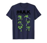 Grafica delle incredibili pose di allenamento intense di Marvel The Hulk 6 Maglietta