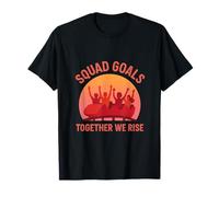 Grafica delle Montagne Russe di Squadra Goals Together We Rise Maglietta