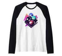 Grafica delle Palle da Biliardo Maglia con Maniche Raglan