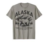 Grafica dell'orso Montano dell'Alaska, Amante della Natura, Souvenir di Viaggio Maglietta