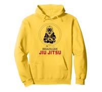 Grafica di Allenamento BJJ Brazilian Jiu Jitsu Lion Felpa con Cappuccio
