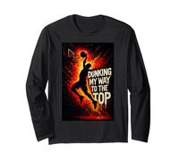 Grafica di Basket Schiacciata Verso la Vetta Maglia a Manica