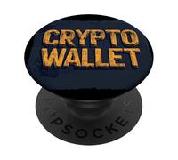 Grafica di dichiarazione del portafoglio crittografico per gli appassionati di blockchain PopSockets PopGrip Adesivo
