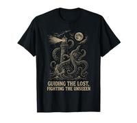 Grafica di Kraken Rises from the Deep Nautical Nautical Nightmare Maglietta