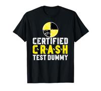 Grafica divertente certificata per crash test di incidente stradale Maglietta
