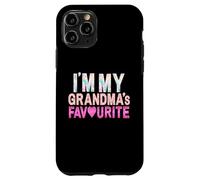 Grafica divertente con scritta "Grandma's Favorite Grandson" Custodia per iPhone 11 Pro