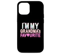 Grafica divertente con scritta "Grandma's Favorite Grandson" Custodia per iPhone 12/12 Pro